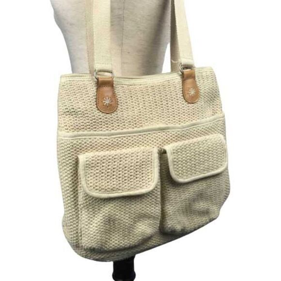 Woven Crocheted Summer Handbag - Picture 1 of 9